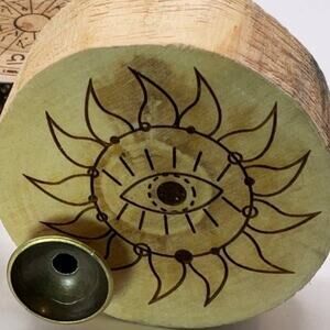 Wood sphere stand/holder  - 5